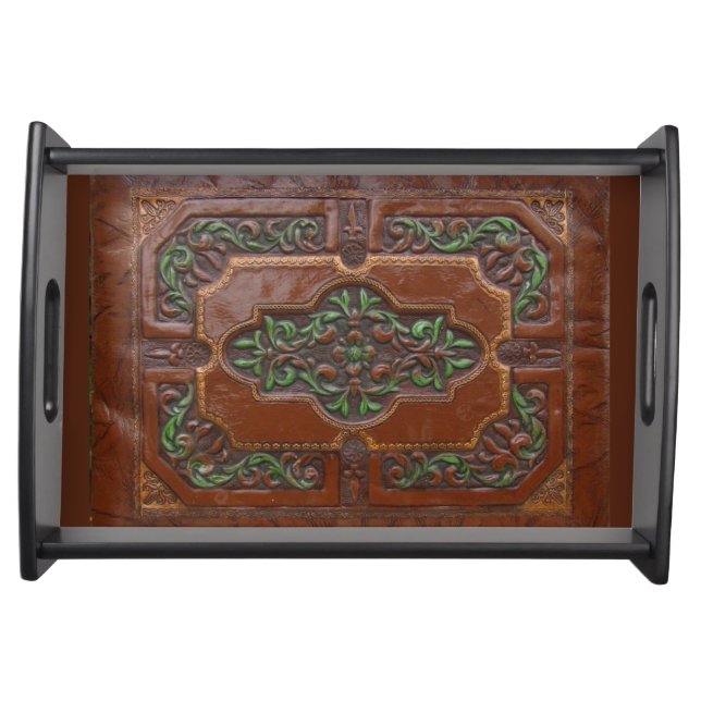 Embossed Leather Look ~ Serving Tray (Front)