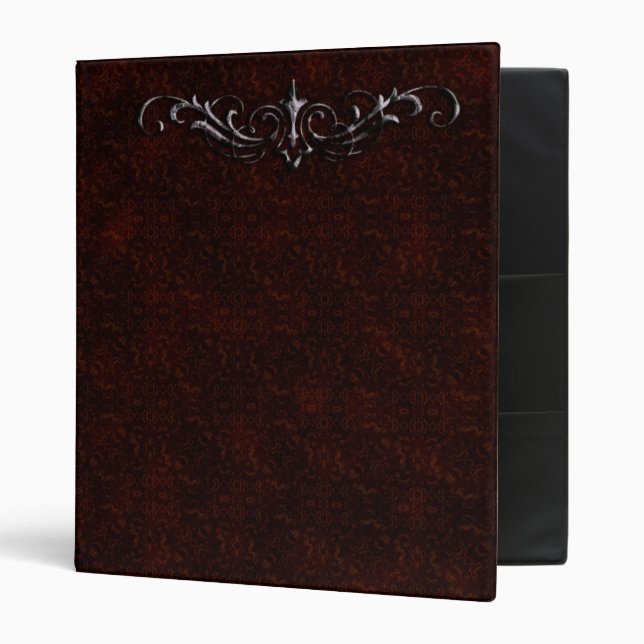 Embossed Leather Look Vintage Binder (Front/Inside)