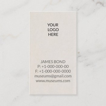 Embossed Logo Business Card by Business_Card_Art at Zazzle