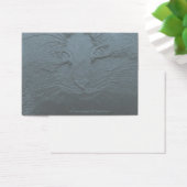 Embossed Look Cat Face Gray Blue (Desk)