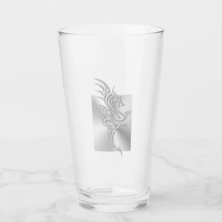 Embossed-look Eastern Dragon Glass