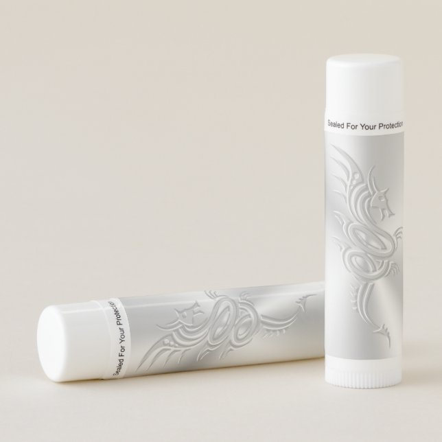 Embossed-look Eastern Dragon Lip Balm (Front)