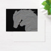 Embossed Look Silver Horses (Desk)
