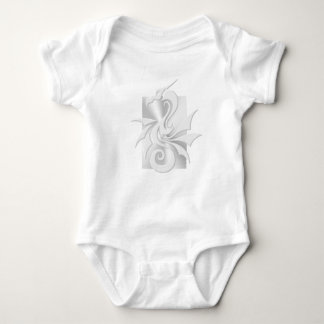Embossed-look Tribal Dragon Baby Bodysuit
