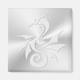 Embossed-look Tribal Dragon Magnet