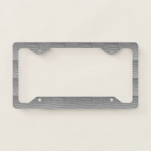 Embossed looking American flag License Plate Frame