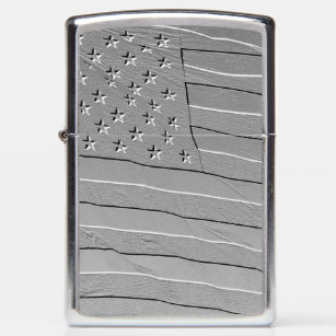 Embossed looking American flag Zippo Lighter