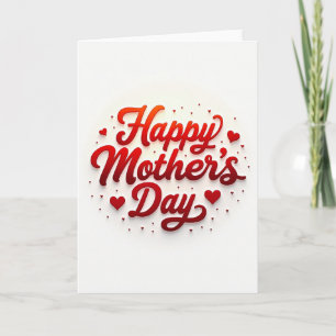 Embossed Mothers Day Card