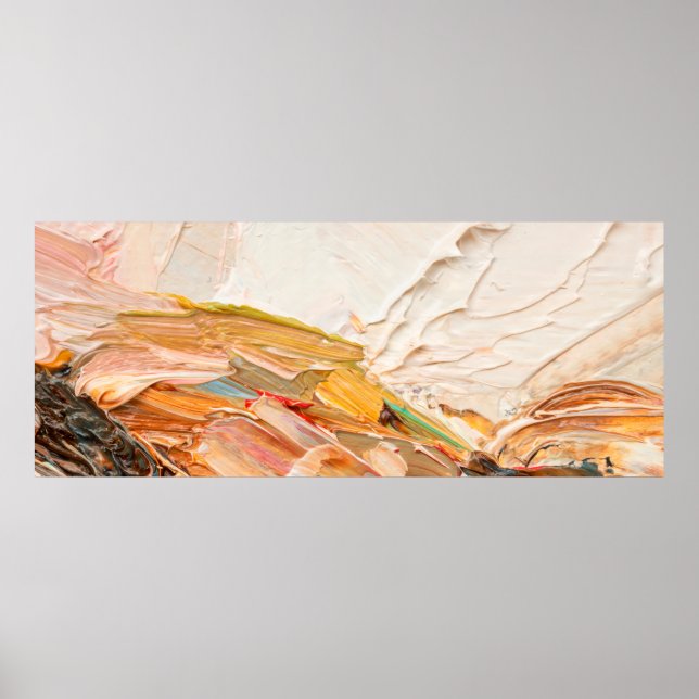 Embossed pasty oil paints and reliefs. Primary col Poster (Front)