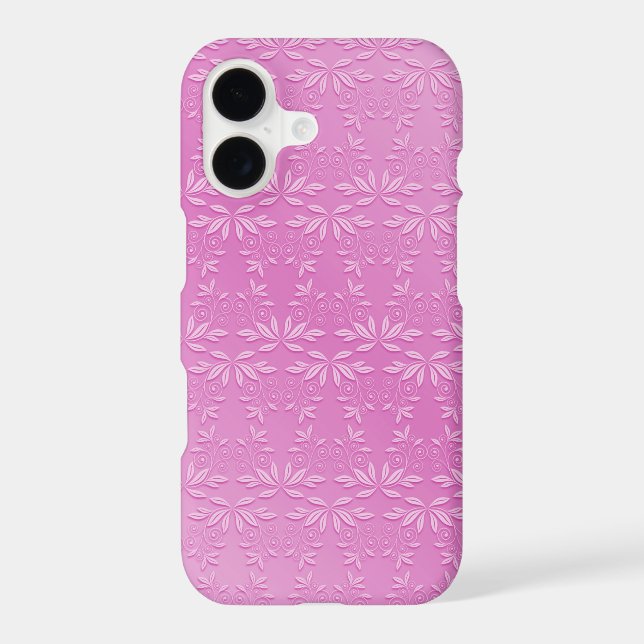 Embossed Pink Elegance Case-Mate iPhone Case (Back)
