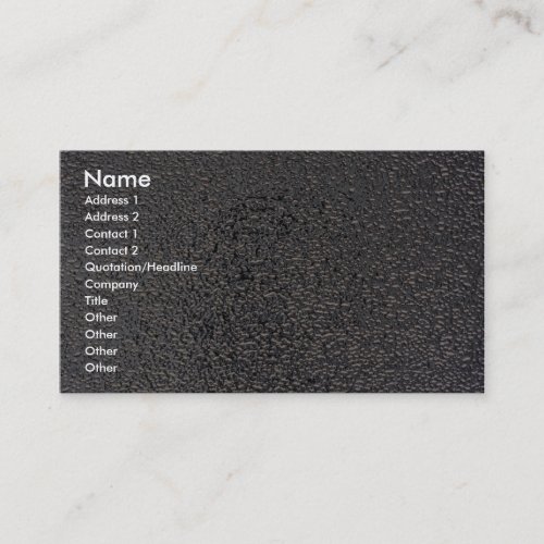 Embossed silver business card template