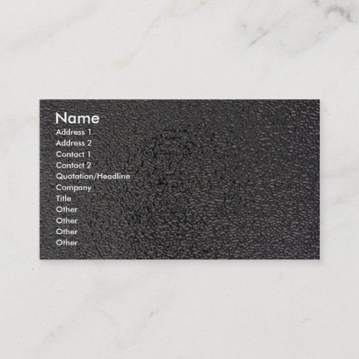 Customizable Embossed silver business card template