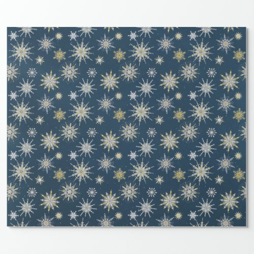 Embossed Snowflakes Wrapping Paper