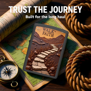 Embossed Stone Path Desert Hike Zippo Lighter