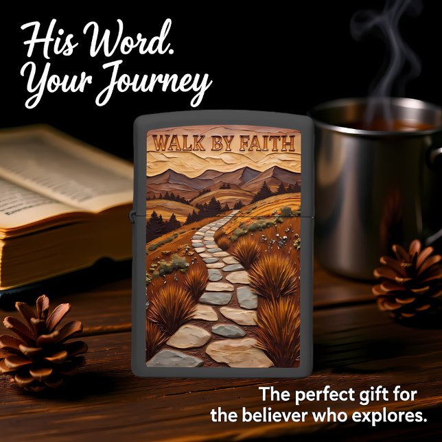 Embossed Stone Path Forest Hills Zippo Lighter (Creator Uploaded)