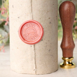 Embossed Style Happy Halloween Pumkin Wax Seal Stamp