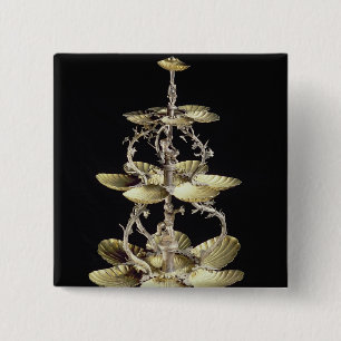 Embossed table centrepiece button