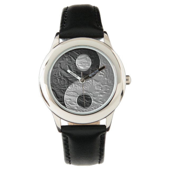 Embossed Yin Yang Dragon Watch (Front)