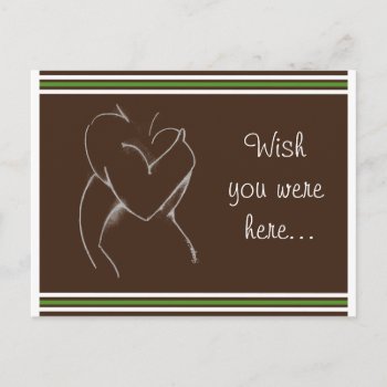 Embrace (baby Shower) Brown & Green Postcard by sonyadanielle at Zazzle