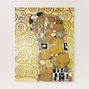 Embrace by Gustav Klimt Painting Pattern Artwork Jigsaw Puzzle