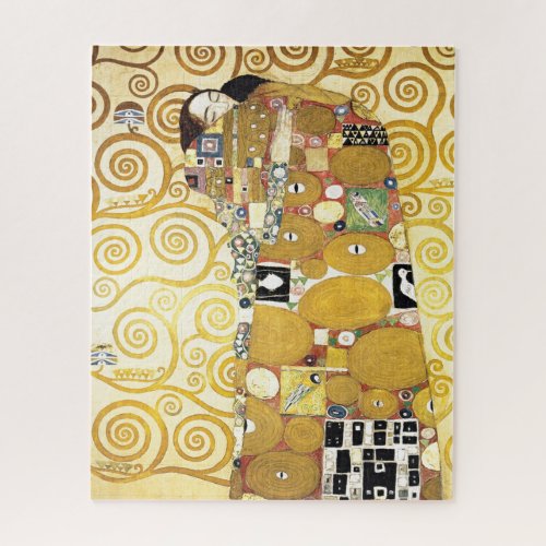 Embrace by Gustav Klimt Painting Pattern Artwork Jigsaw Puzzle