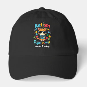 Embrace Cat Lover Autism Is My Super Power Hat