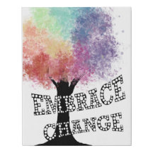 Embrace Change Canvas Wall Art