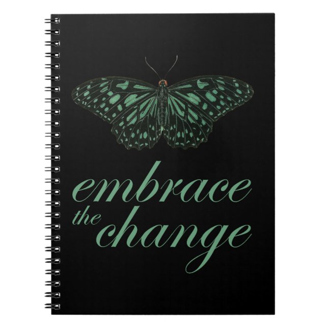 Embrace Change Green Notebook (Front)