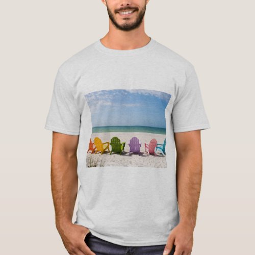 Embrace Coastal Vibes with Stylish Beach Chairs T_Shirt