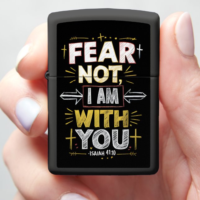 Embrace Courage, I Am By Your Side Zippo Lighter (In Hand)