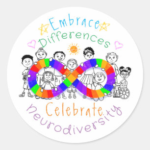Embrace Differences… Autism Awareness Stickers