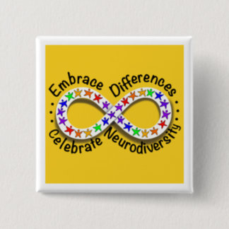 “Embrace Differences, Celebrate...” Button Pin