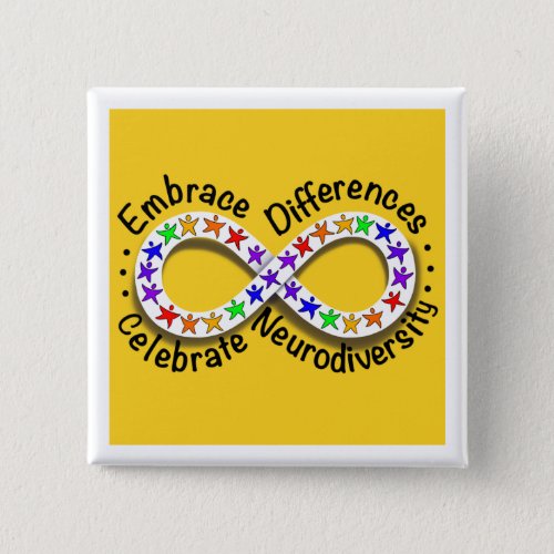 Embrace Differences Celebrate Button Pin