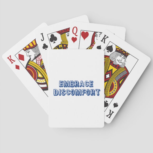Embrace Discomfort Poker Cards (Back)