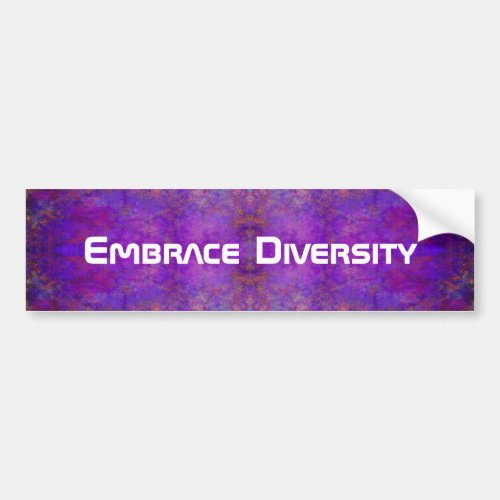 Embrace Diversity 7 Bumper Sticker