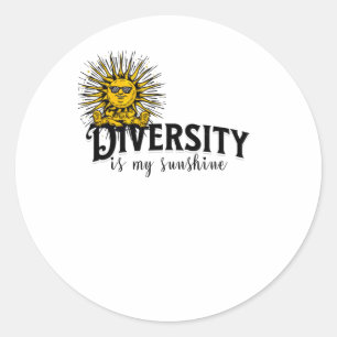 Embrace Diversity Is My Sunshine Sticker