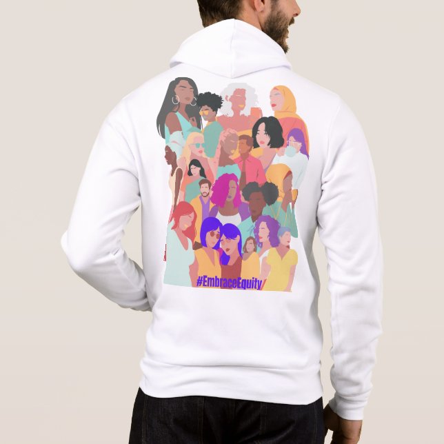 Embrace Equity - Happy Women's Day 2023 Hoodie (Back)