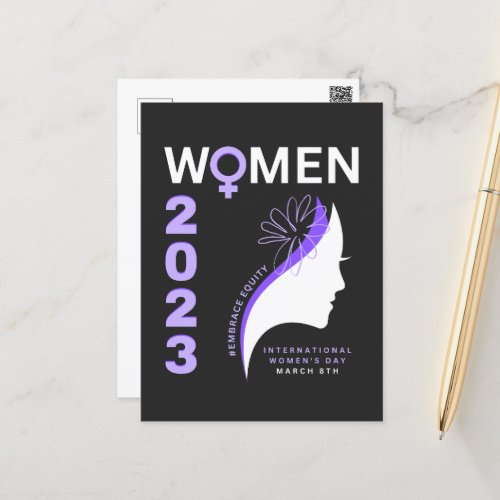 Embrace Equity International Womens Day 2023 Postcard