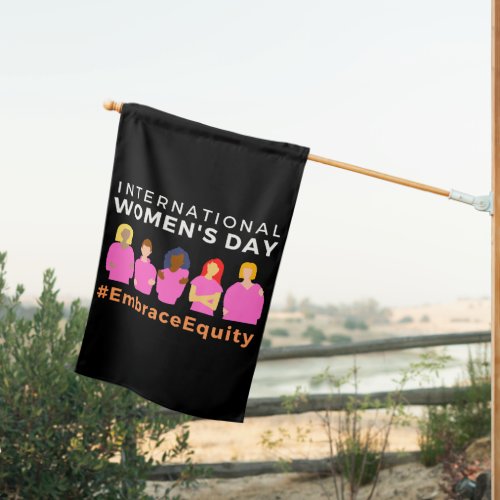 Embrace Equity International Womens Day House Flag