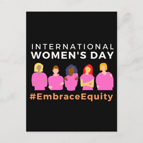 Embrace Equity International Womens Day Postcard