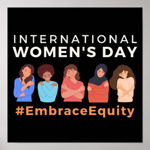 Embrace Equity International Womens Day  Poster