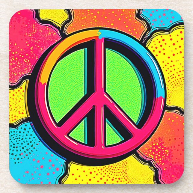 Embrace Inner Peace & Joy Beverage Coaster (Front)