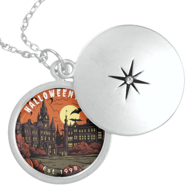 Embrace Magic! Halloweentown University Est. 1998 Locket Necklace (Front)