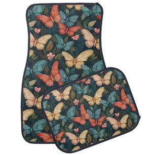 Embrace Nature with Butterfly and Foliage Car Mats