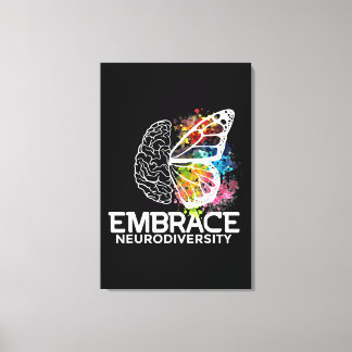 Embrace Neurodiversity - adhd awareness Canvas Print