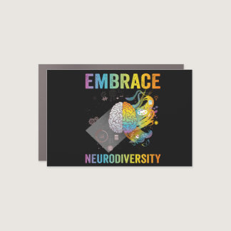 Embrace Neurodiversity Adhd Awareness Gift Car Magnet