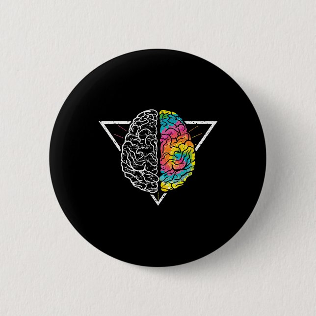 Embrace Neurodiversity ADHD LD Autism Awareness  Button (Front)
