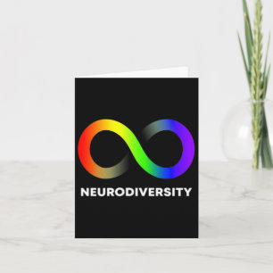 Embrace Neurodiversity Autism Adhd Asd Infinity Ra Card