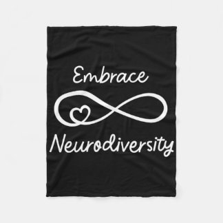 Embrace Neurodiversity Autism Awareness Teacher Mo Fleece Blanket