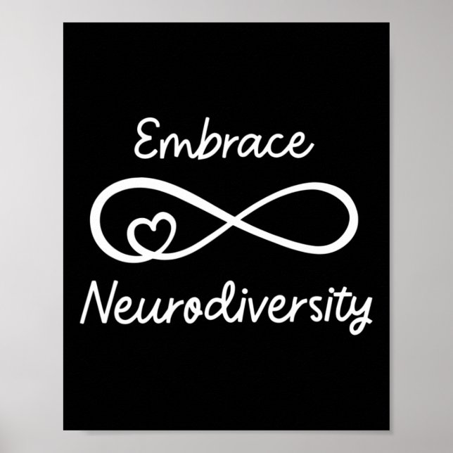 Embrace Neurodiversity Autism Awareness Teacher Mo Poster (Front)